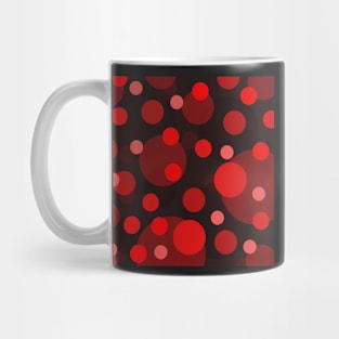 red pop art polka dot pattern Mug